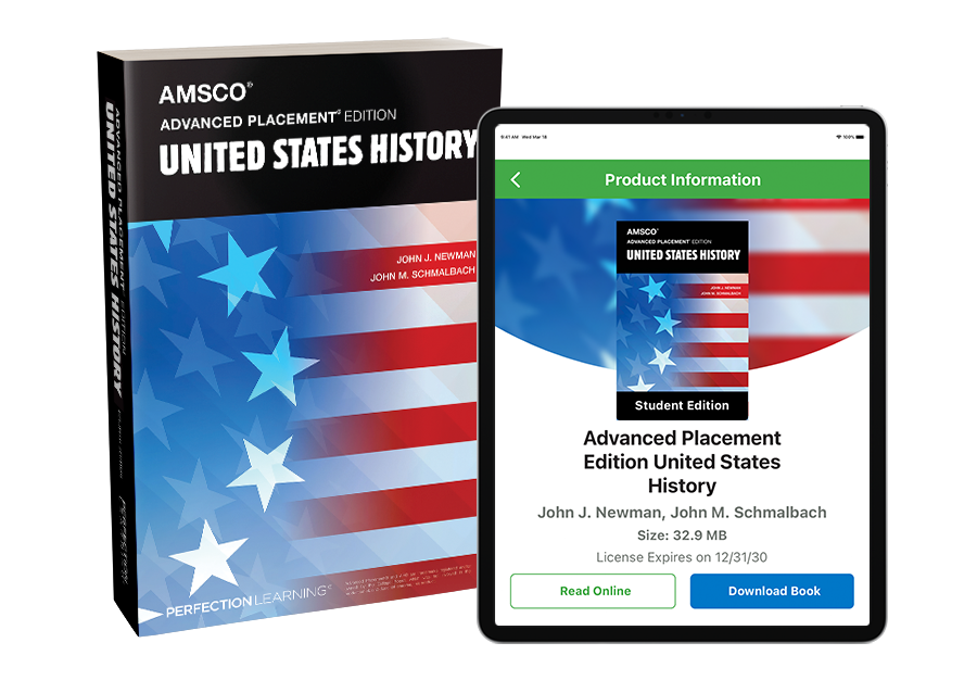 Image of AMSCO U.S. History and iPad