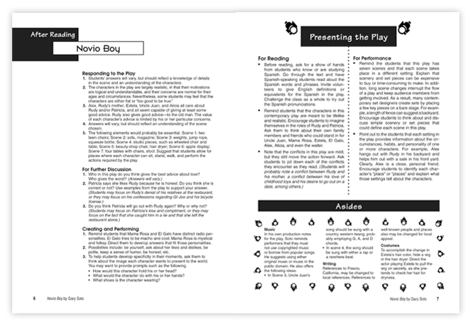 Pages from the teacher resource